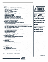 DataSheet ATmega644PA pdf